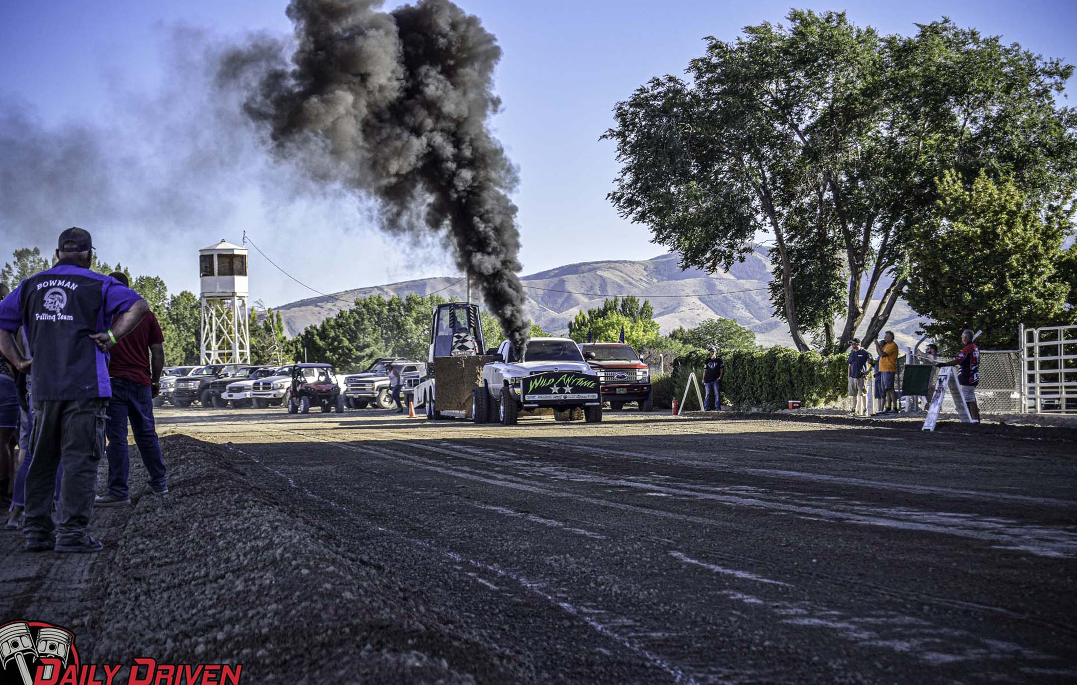 Daily driven truck at a pulling event